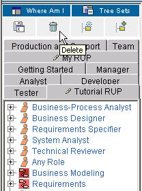 Screenshot of Deleting a MyRUP Tree