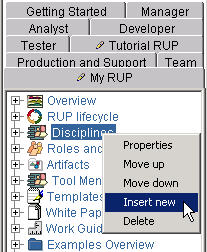 Screenshot of Inserting a New Topic
