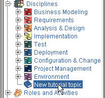 Screenshot of Inserting a New Topic