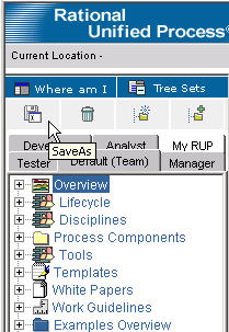 Screenshot of the Save As process